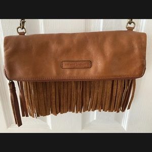 The Frye Company Genuine Leather Heidi Fringe Crossbody Bag